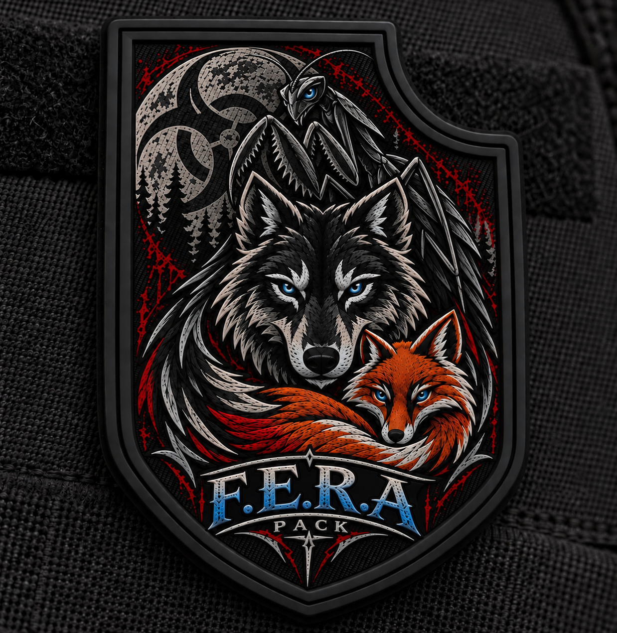 F.E.R.A. Pack Patch mit Wolf, Fuchs und Mantis
